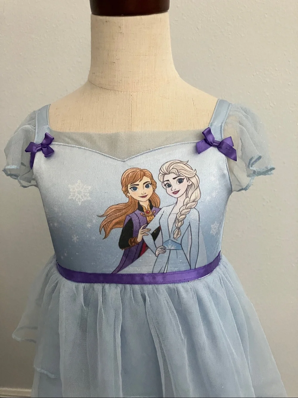 DISNEY Toddler Girls Frozen Elsa and Anna Nightgown | 4T - Picture 2 of 9